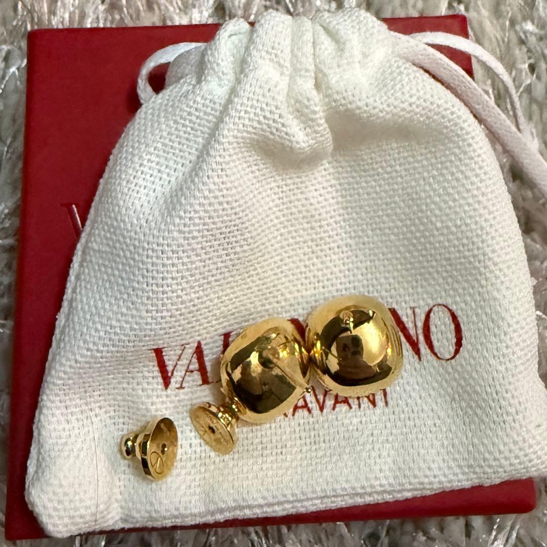 VALENTINO ゴールドクリスタルピアス