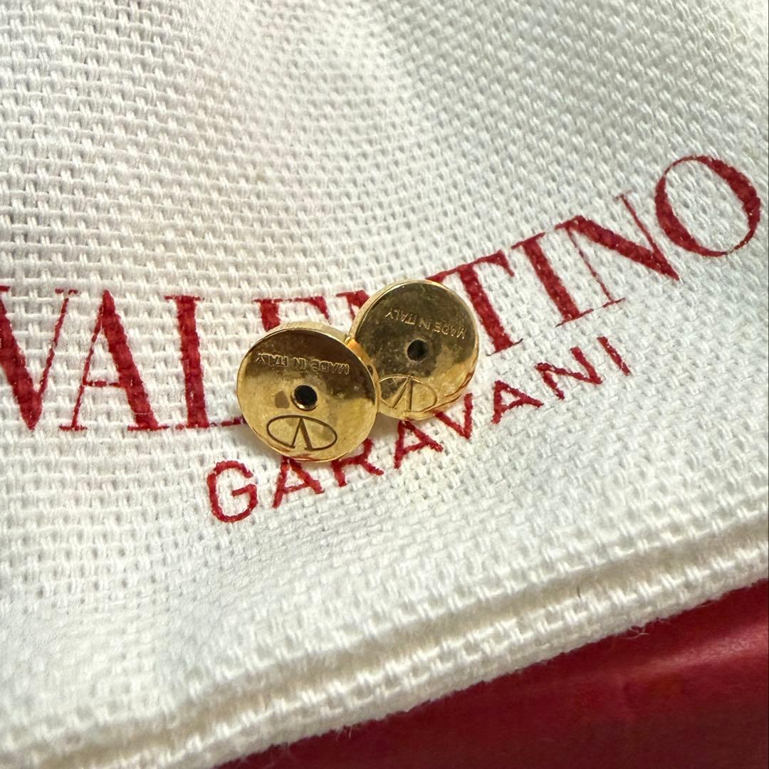 VALENTINO ゴールドクリスタルピアス