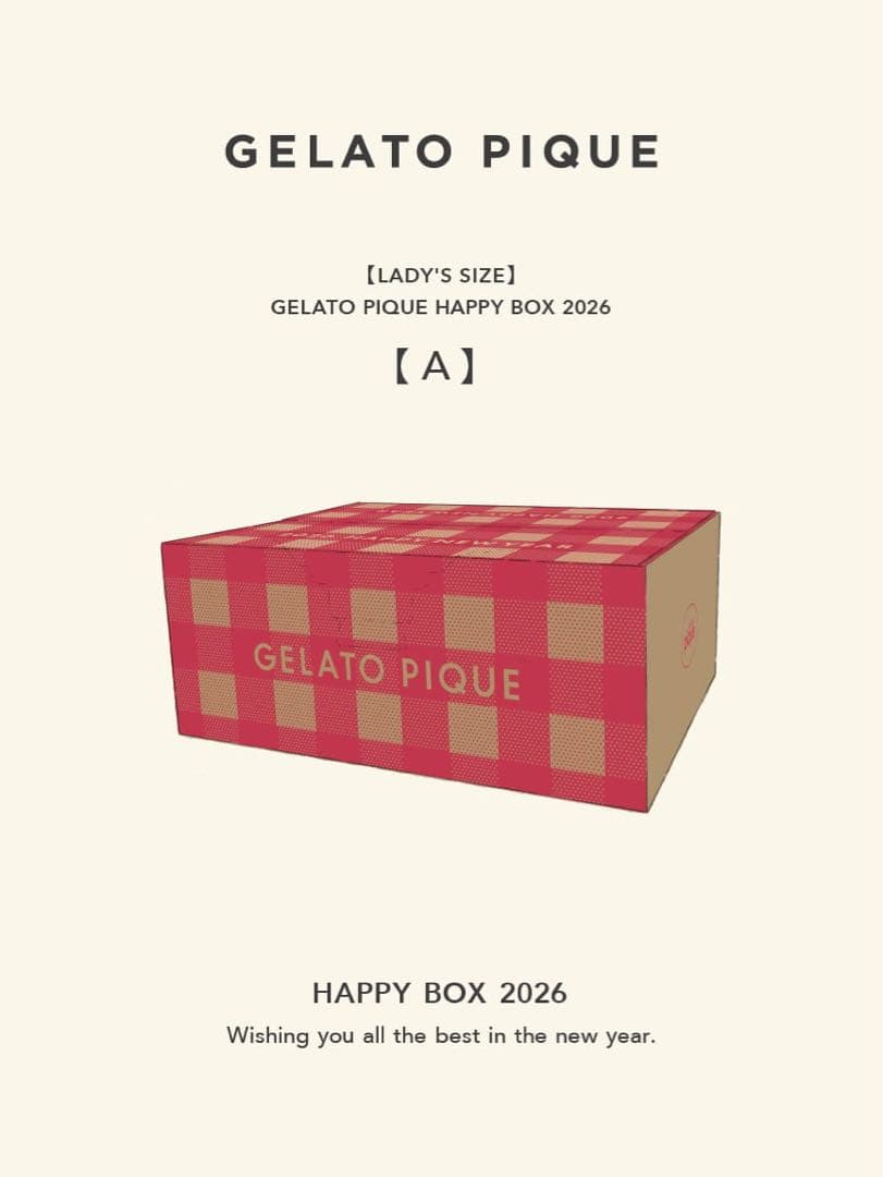 ジェラートピケ　福袋　GELATO PIQUE HAPPY BOX 2026 A