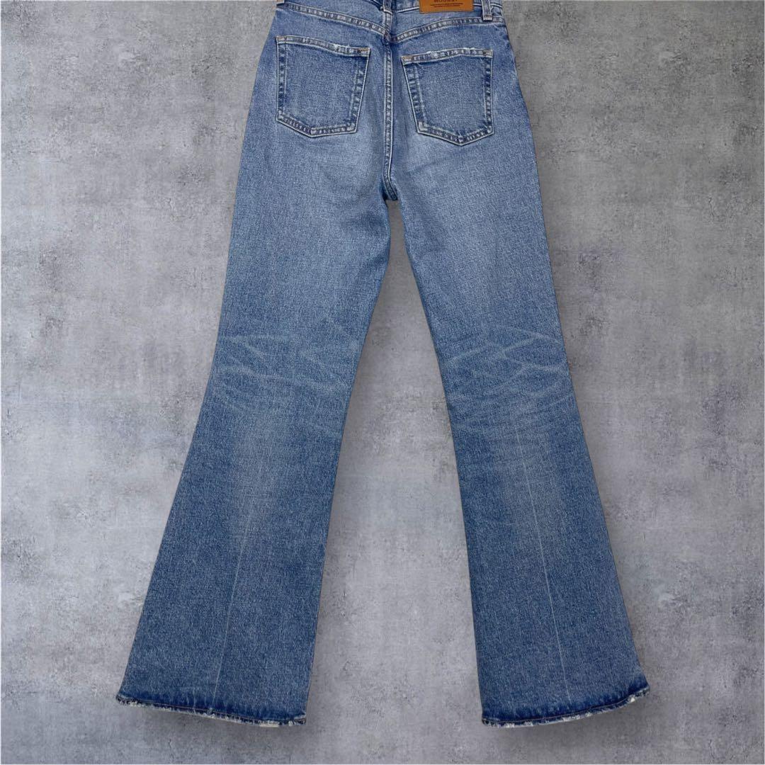 美品✨MOUSSY MVS FLARE ハイウエスト フレアデニム 25 美脚