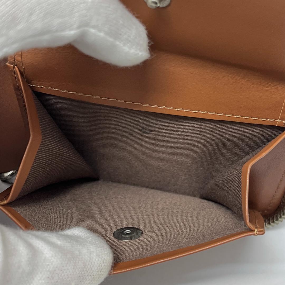 【美品】ハンティングワールド 二つ折り財布 レザー