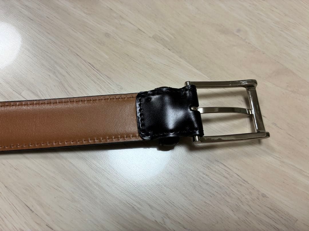 BEAMS+ コードバンベルト　黒　ビームスプラス　BLACK