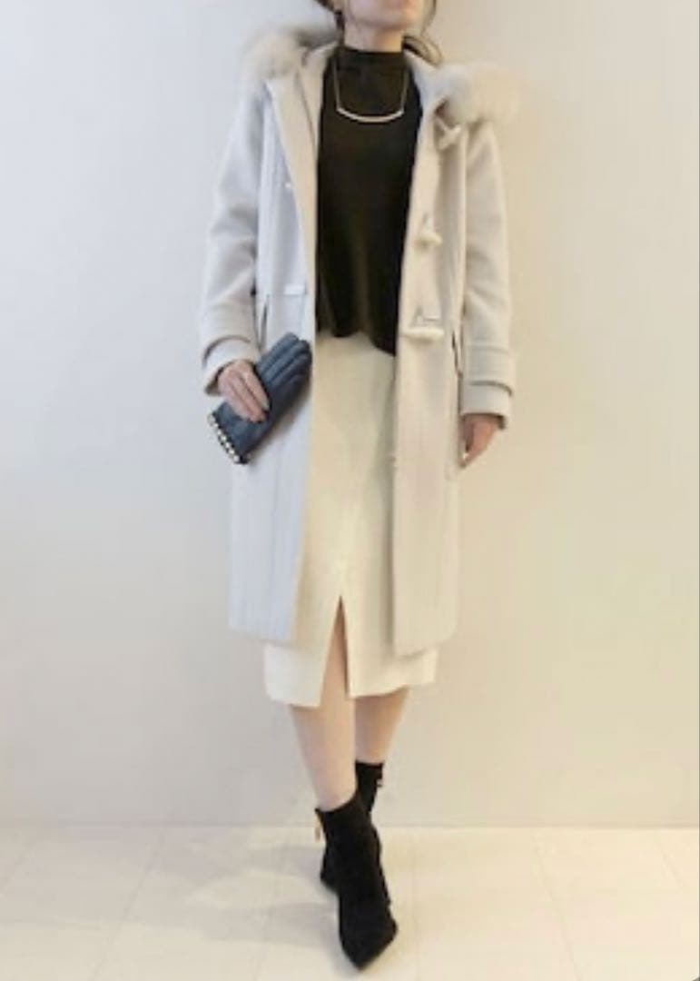 グレースコンチネンタル●極美品●2way フォックスファー ロングダッフルコート