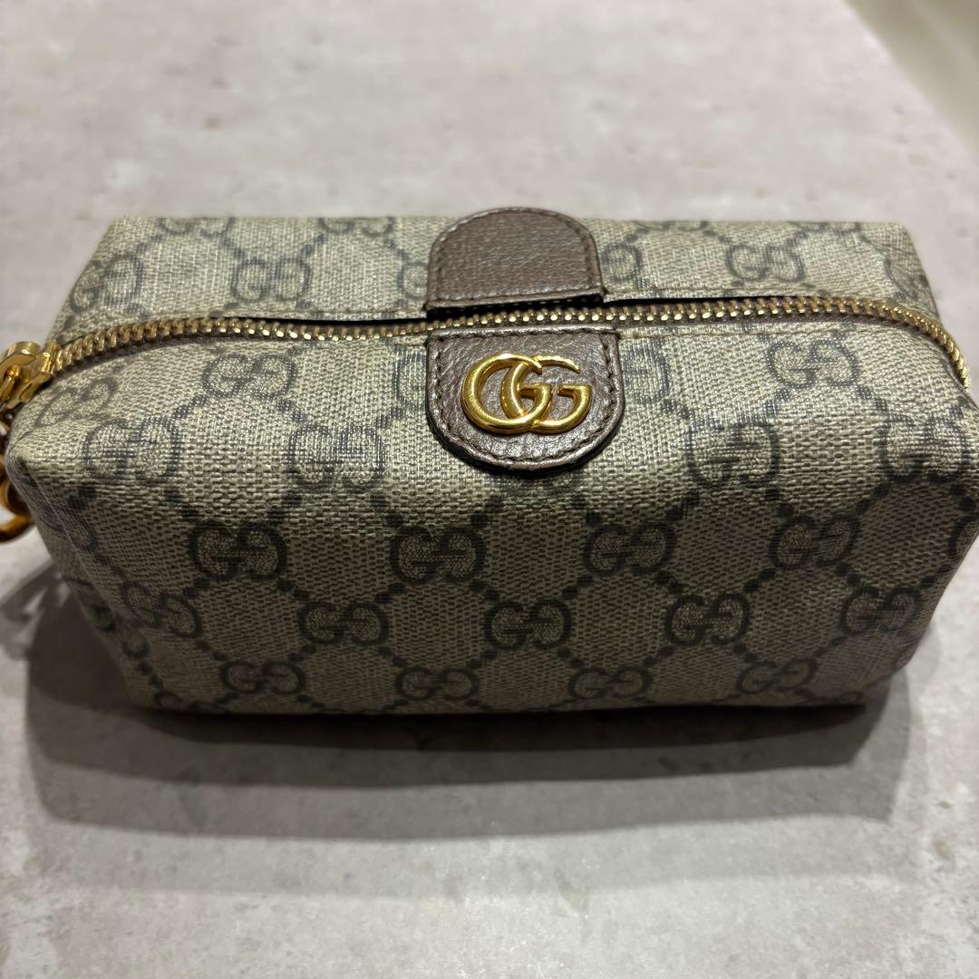 Gucci GGパターン ポーチ ベージュ
