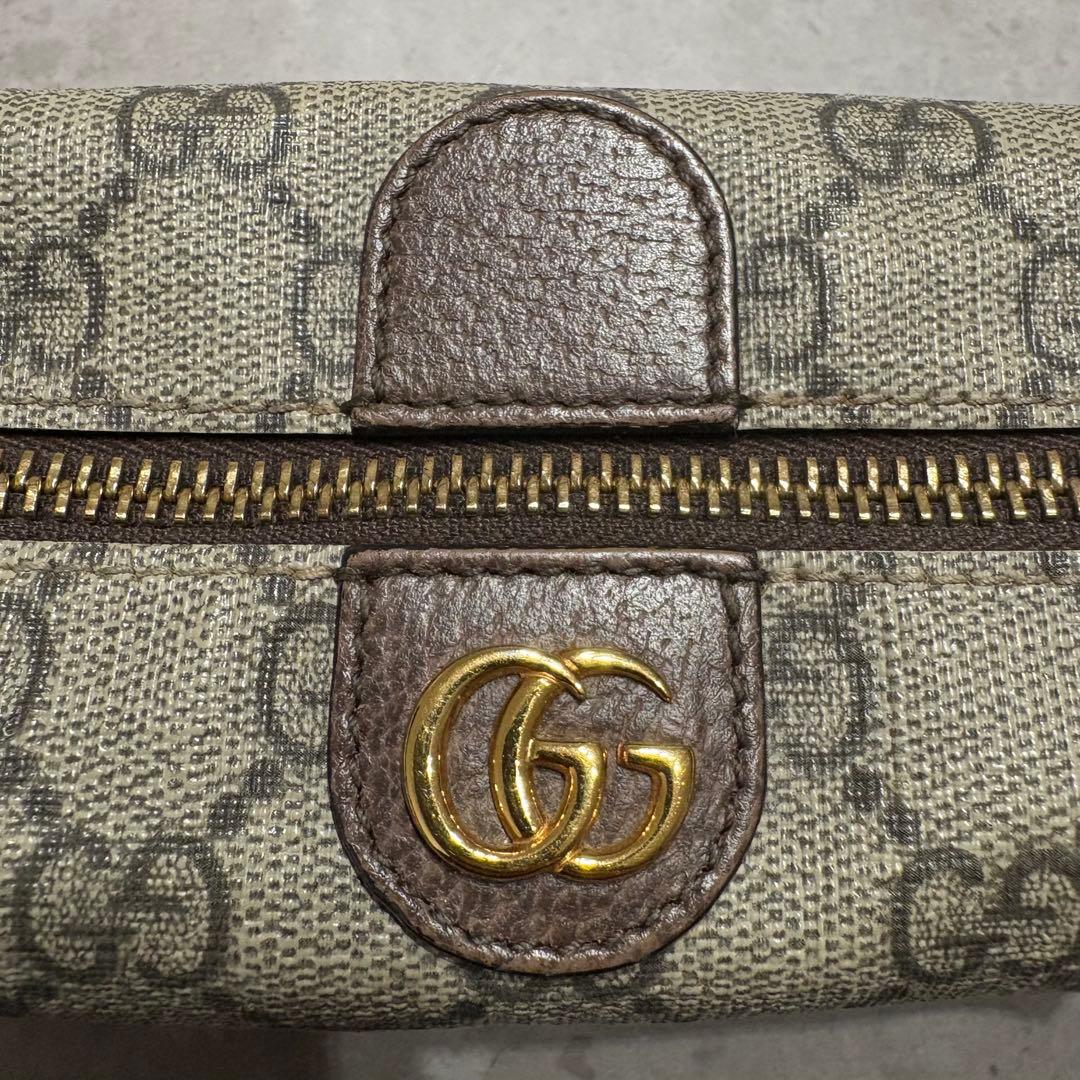 Gucci GGパターン ポーチ ベージュ