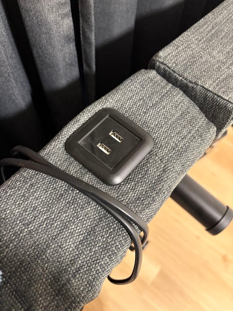 電動リクライニングベッド USBポート付き