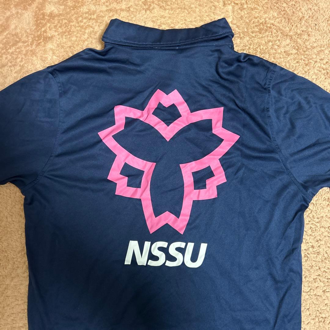 限定品 日体大 Mizuno ネイビー ポロシャツ NSSU