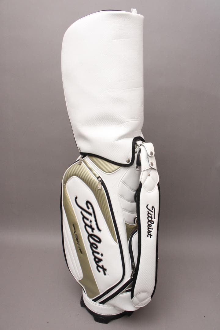 【美品】 タイトリスト キャディバッグ《8型》カート 5分割 ホワイト