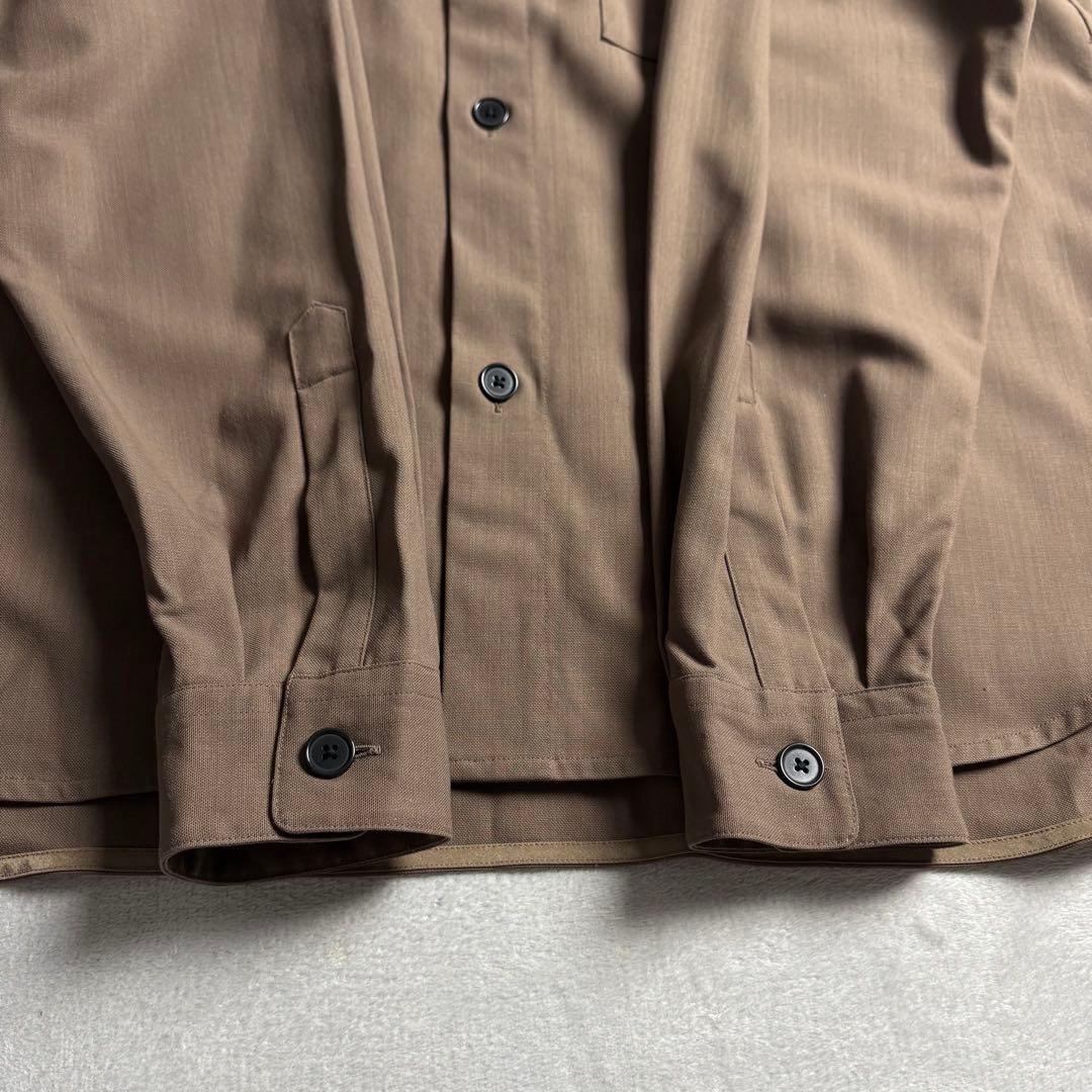 JOHN SMEDLEY ウールギャバジン　ストレッチシャツ　リラックスフィット