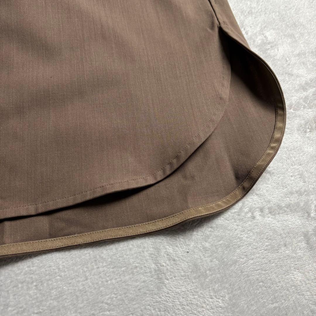 JOHN SMEDLEY ウールギャバジン　ストレッチシャツ　リラックスフィット
