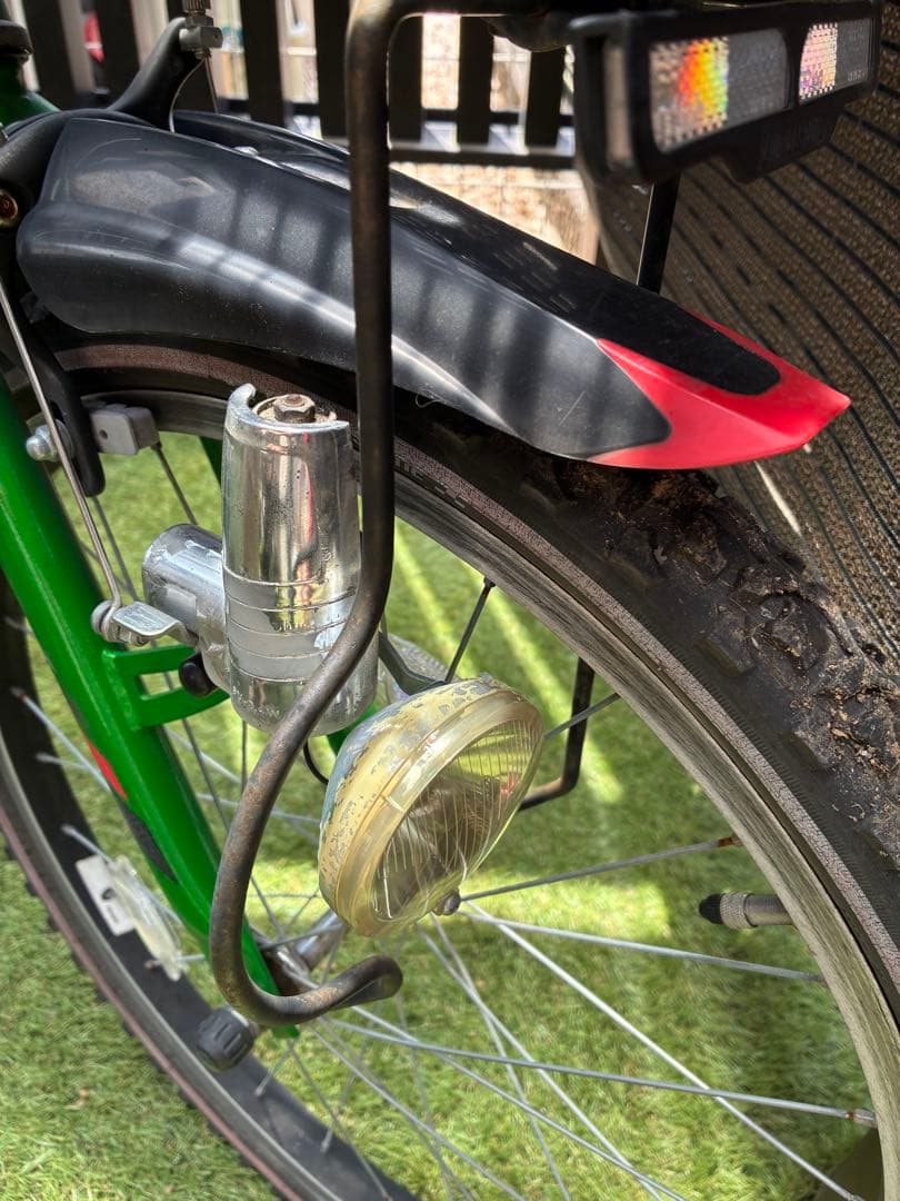 BRIDGESTONE 22インチ 子供用自転車 グリーン 前カゴ付き