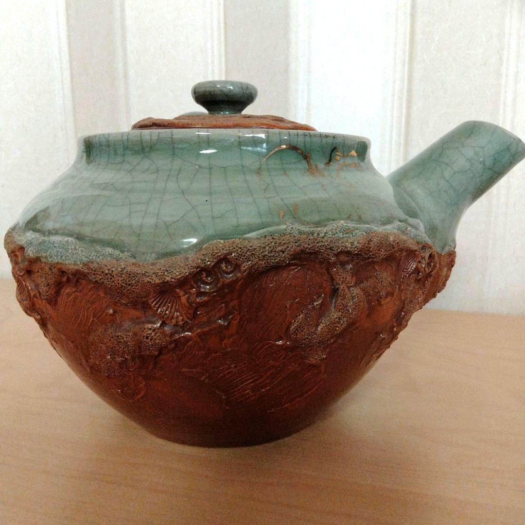 相馬焼　大堀相馬焼　特大　急須　置物　骨董品