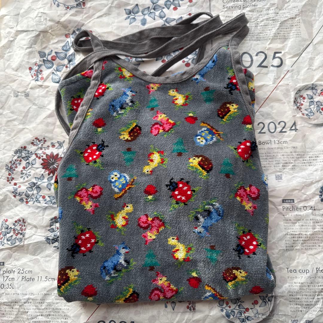 M*U様 フェイラー　ハイジフレンズフォレスト　エプロン　グレー