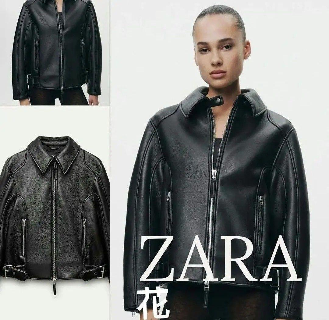 ena新品ZARA♥ZW COLLECTION完売フェイクレザージャケット