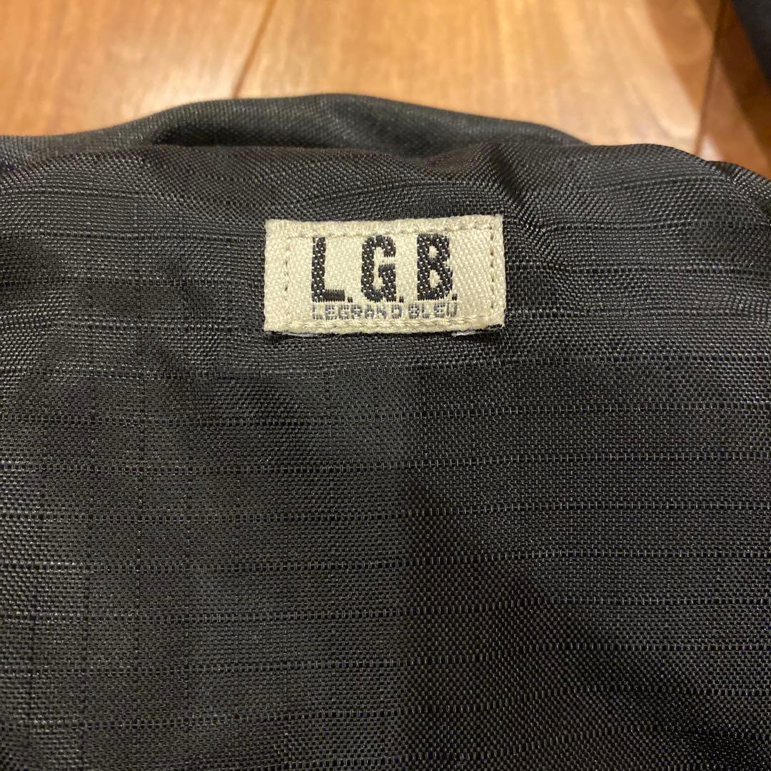 LGB バッグパック　ナイロン製　ブラック　ミニバッグ付き