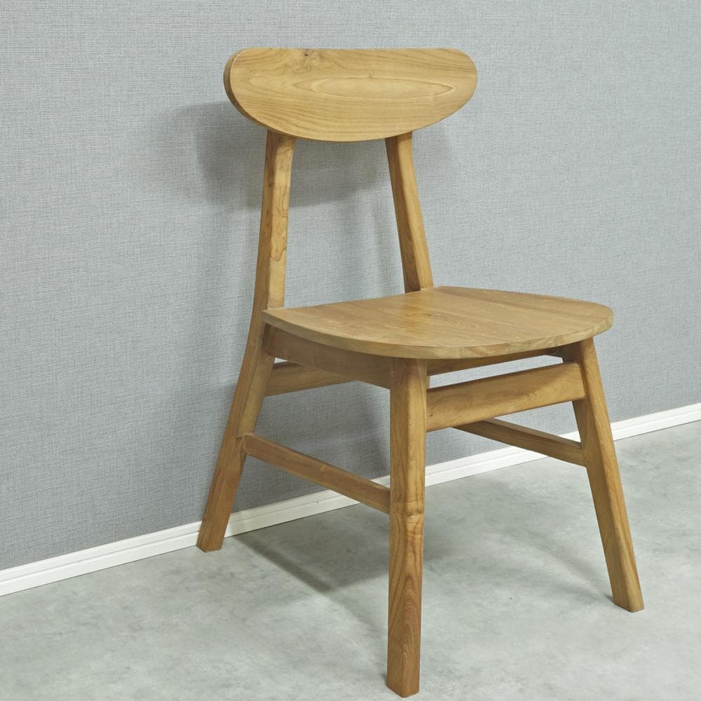 チークチェア（ナチュラル）　ダイニングチェア　無垢　teak シンプル