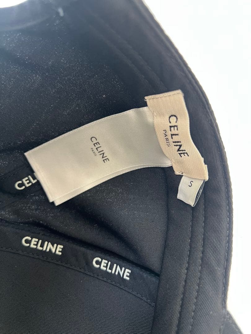 極美品 CELINE セリーヌ ベースボールキャップ S