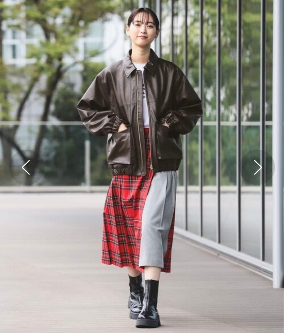 Ray BEAMS♦︎フェイクレザー フライト ジャケット