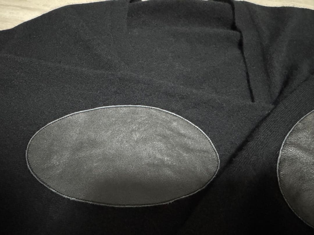 cash＆borba カシミア カーディガン エルボーパッチ サイズ2