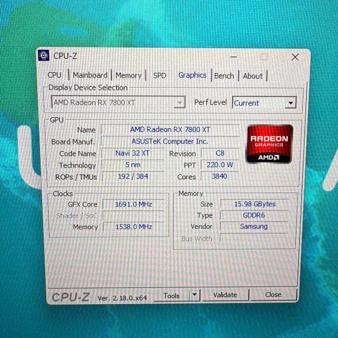 グラフィックボード・グラボ・ビデオカード ASUS Dual RX 7800 XT OC Edition 16GB