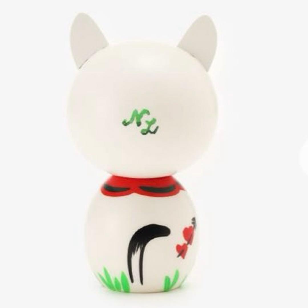 【新品】手描き　アフタヌーンティー　ナタリーレテ　白猫こけし　卯三郎こけし