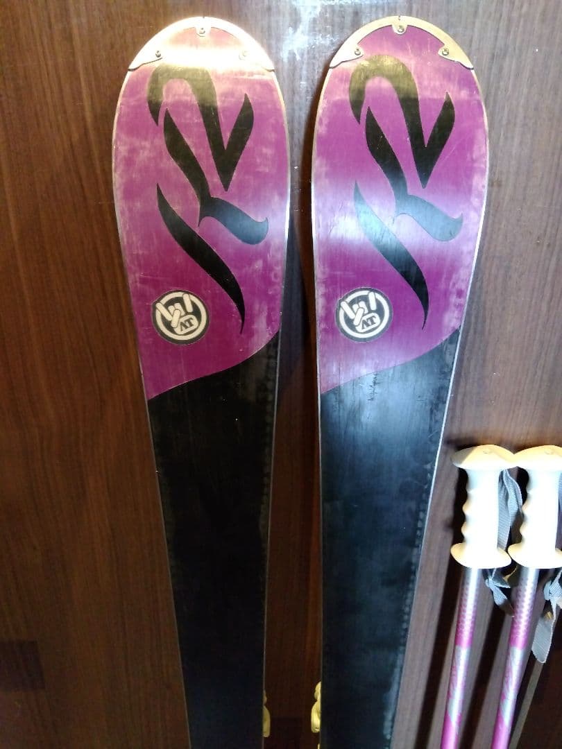 程度良好‼️ K2 ティーンズ・レディース用 スキーセット メンテ・WAX済み✔