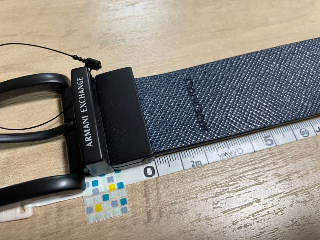新品タグ付き！アルマーニエクスチェンジ　リバーシブルベルト　ネイビー　ブラウン