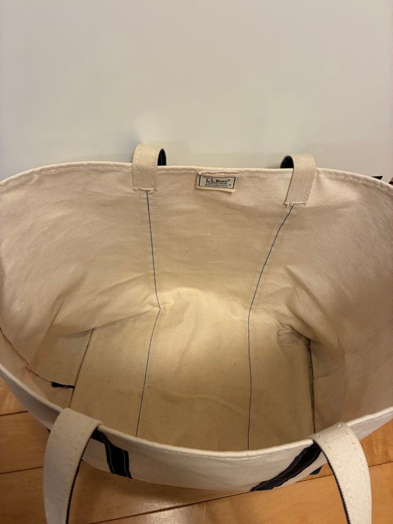 ＬＬBEAN ネイビー トートバッグXL良品