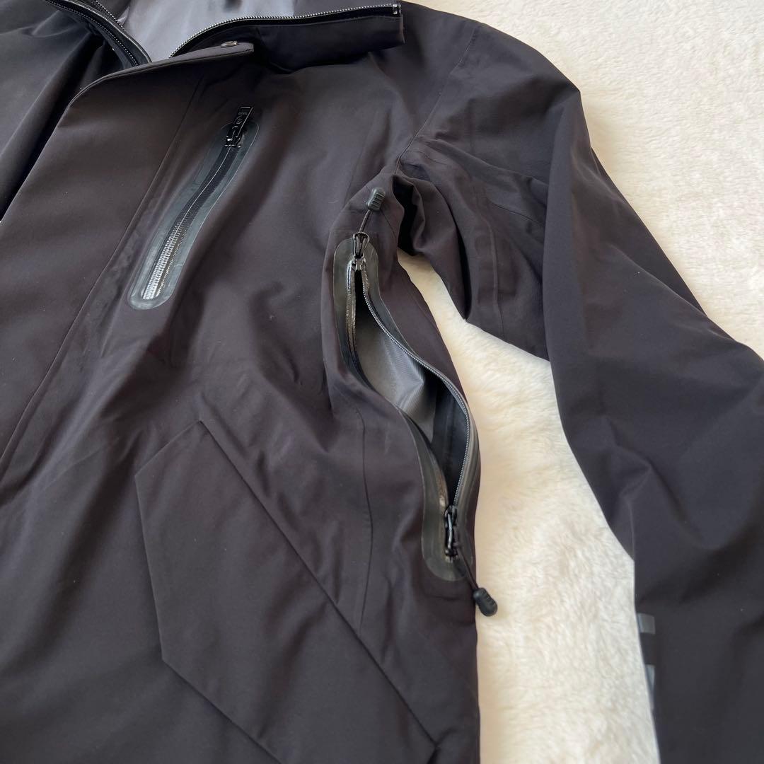 【BLACK lab.】極美品 ステンカラーコート M 黒 止水ジップ 希少
