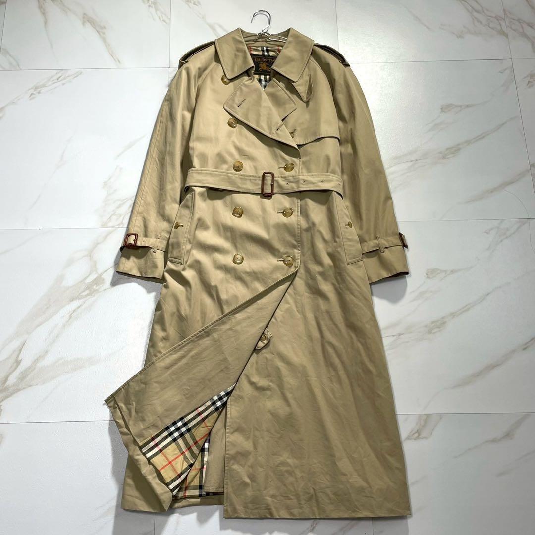 希少金タグ 大きいサイズ2XL✨バーバリー トレンチコート ベルト 着丈115