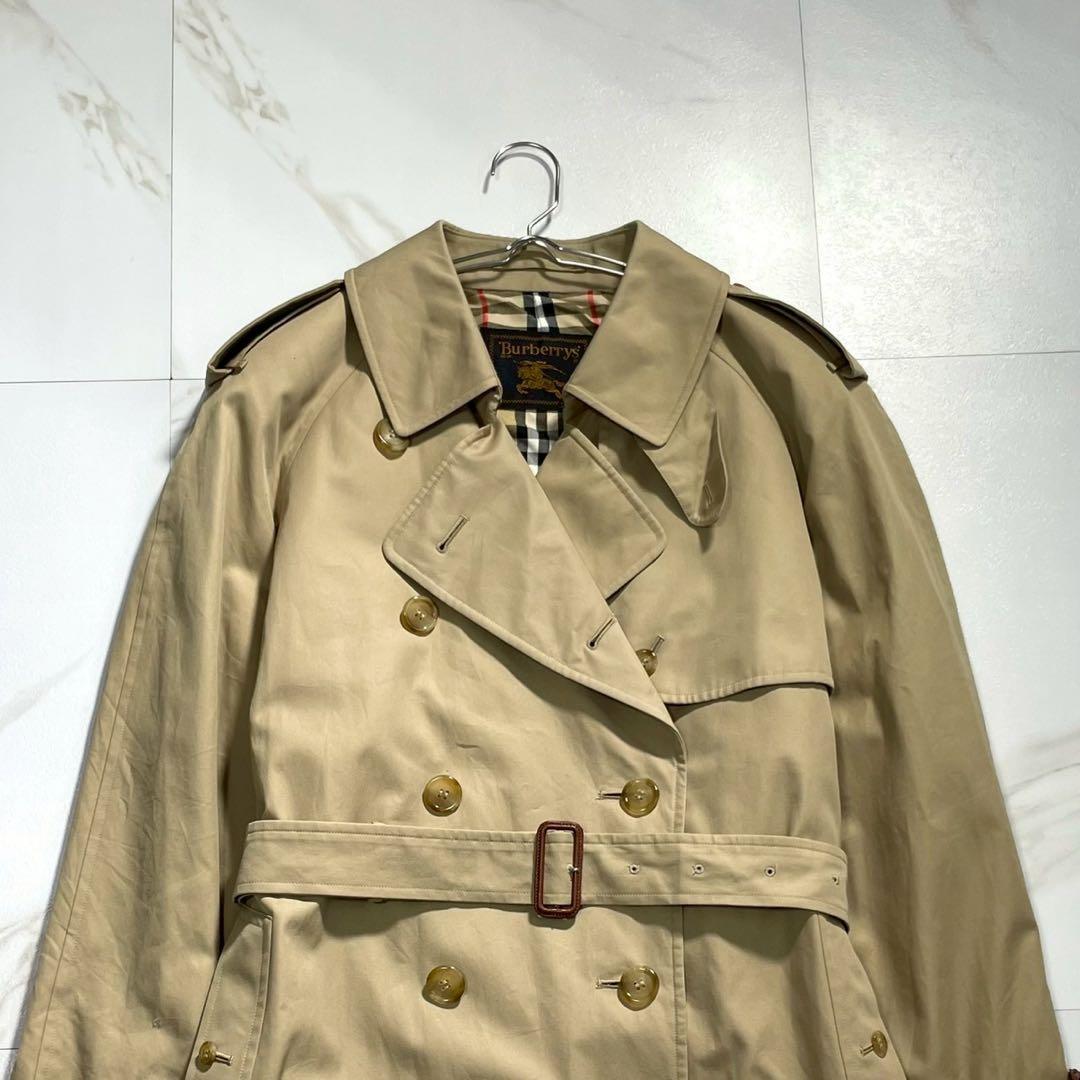 希少金タグ 大きいサイズ2XL✨バーバリー トレンチコート ベルト 着丈115