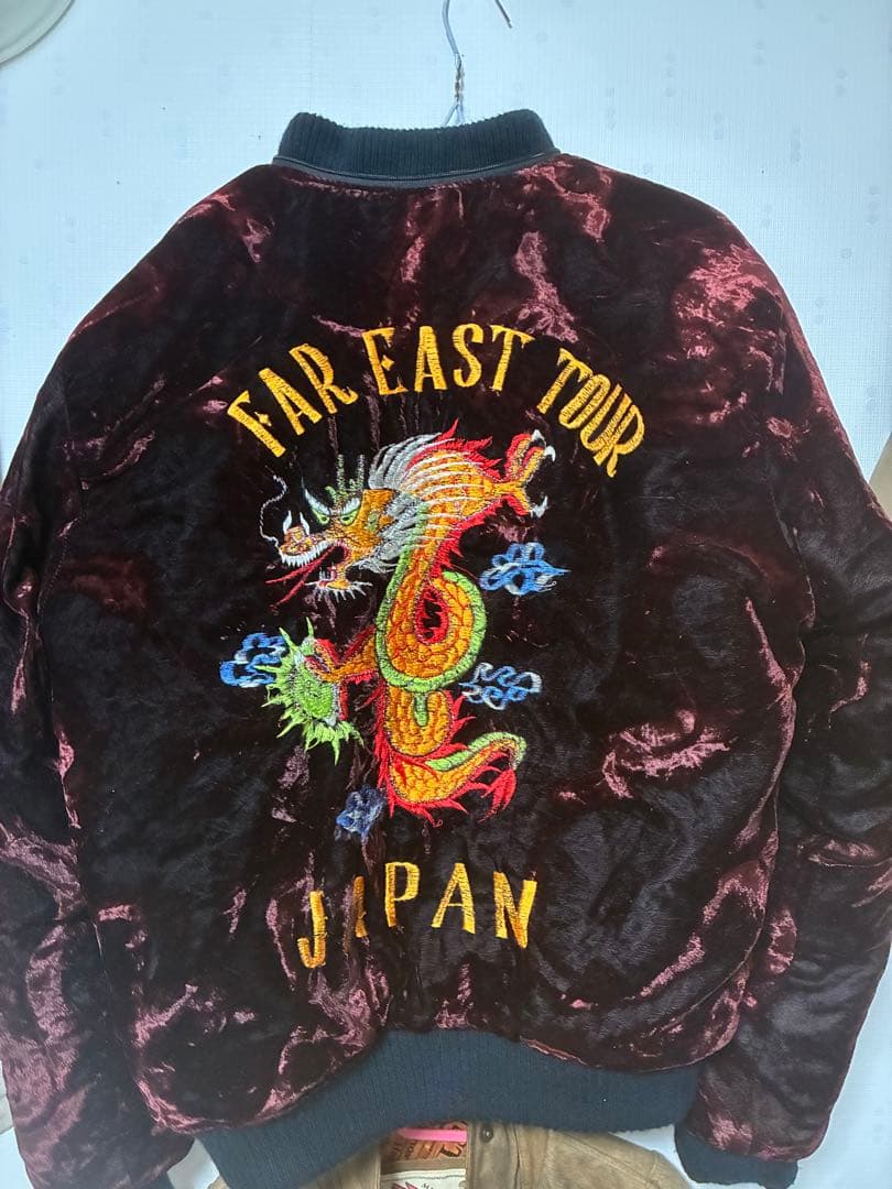 別珍 スカジャン スーベニアジャケット龍刺繍 FAR EASTTOURJAPAN
