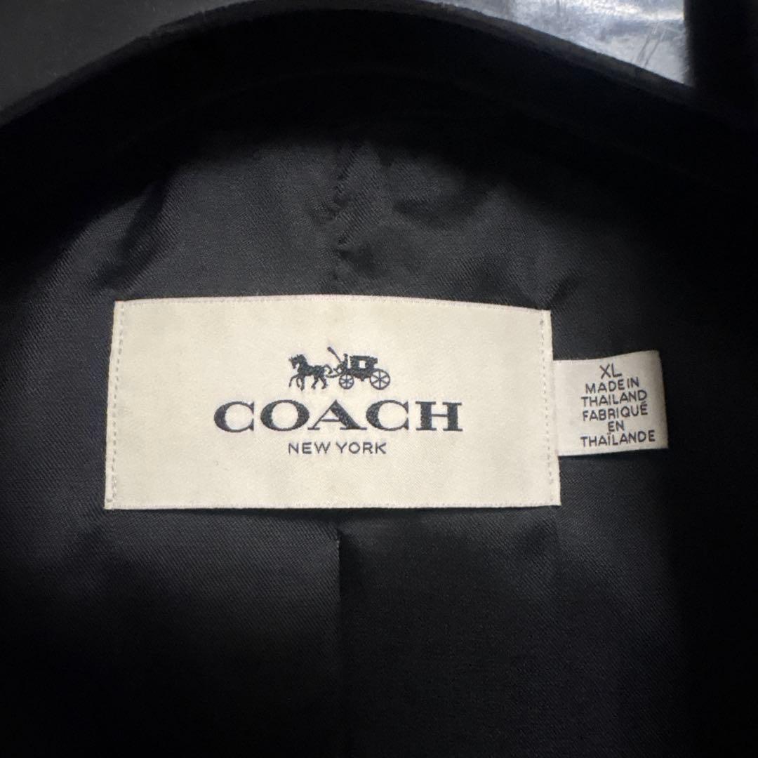 COACH ブラック トレンチコート XL