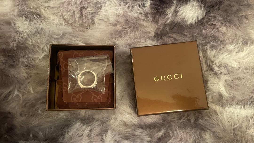GUCCIリング 18号 シグネットリング 印台　スターリングシルバー925