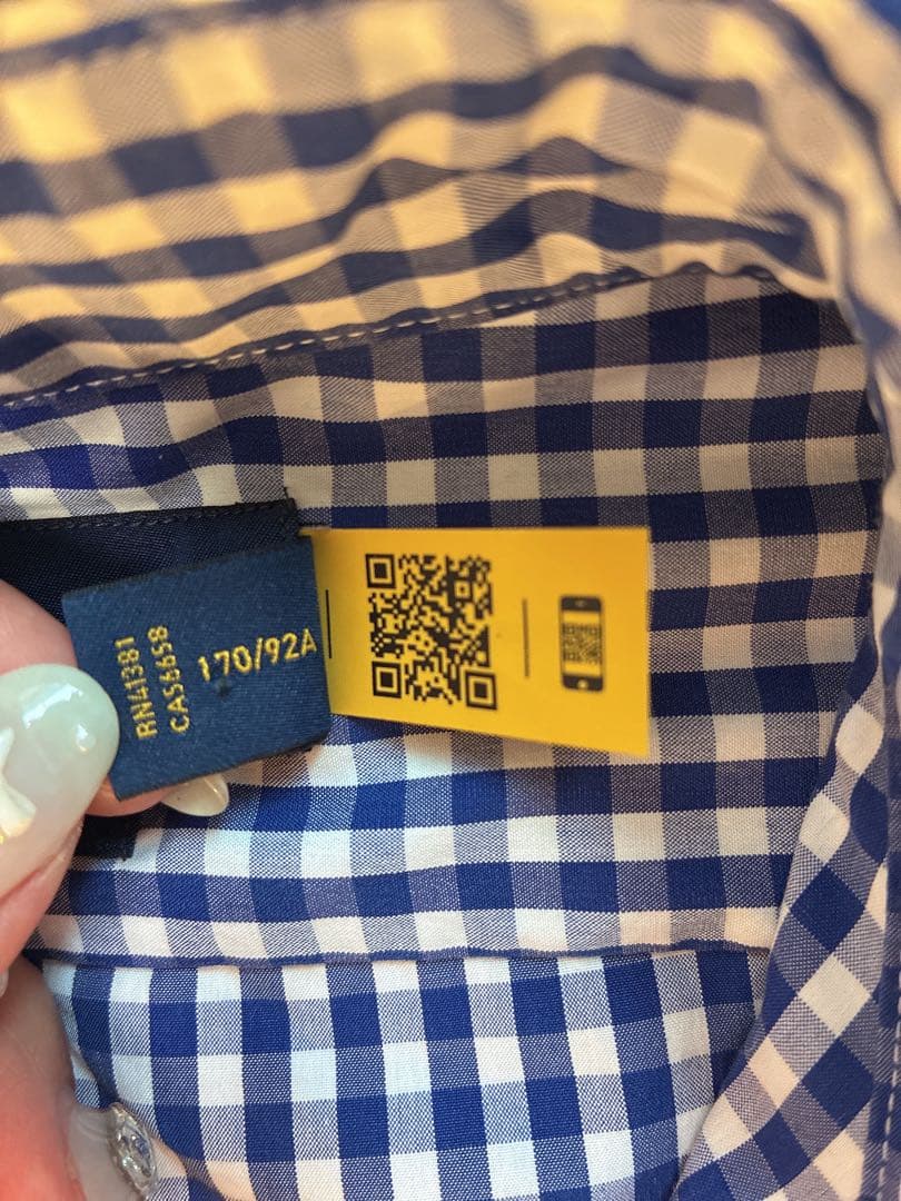 【ほぼ新品】Ralph Lauren クラシックフィット チェックシャツ現行QR