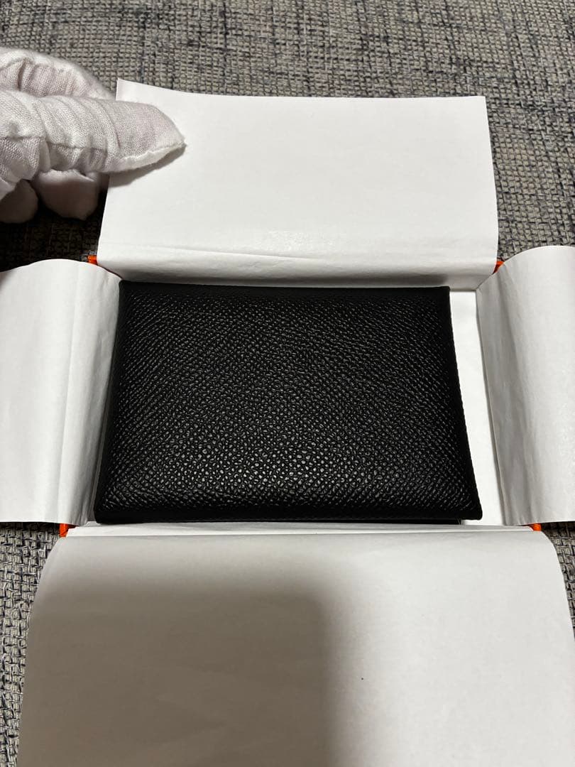 【超美品】HERMES エルメス カルヴィデュオ 黒 W刻印 ヴォーエプソン