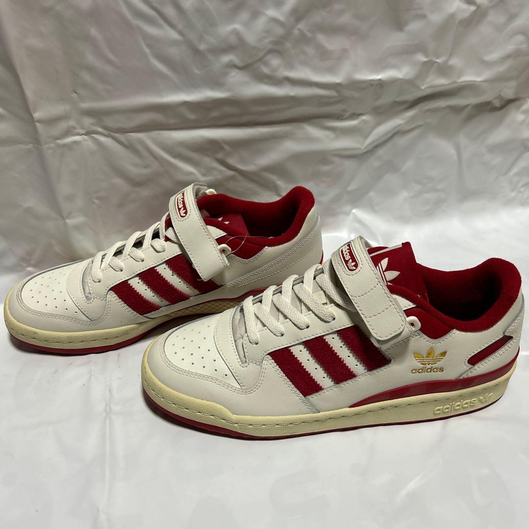 新品 アディダスadidas フォーラム・ロー FORUM 27.5cm 白赤