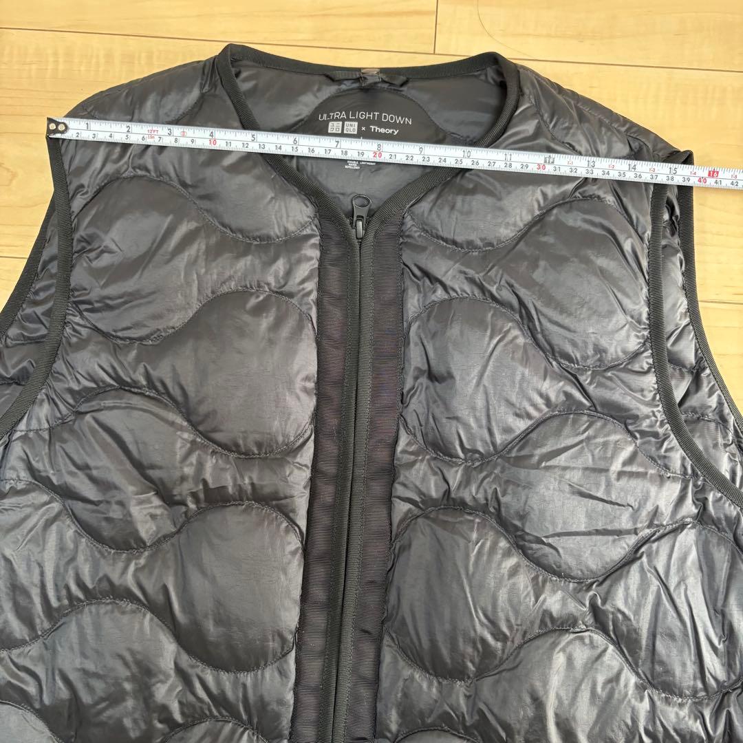 【美品】UNIQLO× Theoryウルトラライトダウンロングベスト L