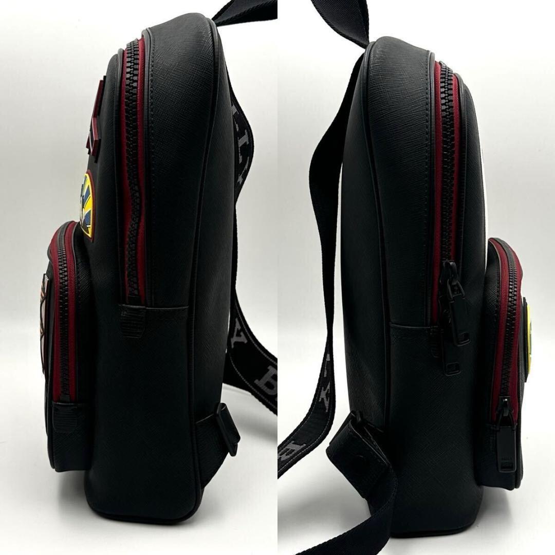 未使用級✨ Bally ワッペン トレスポ メンズ ボディバッグ ウエストポーチ