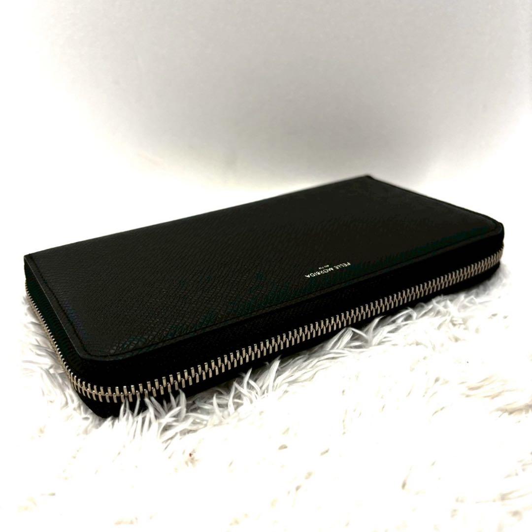 新品　未使用　ペッレモルビダ　メンズ　長財布　ラウンドジップ　ブラック　レザー