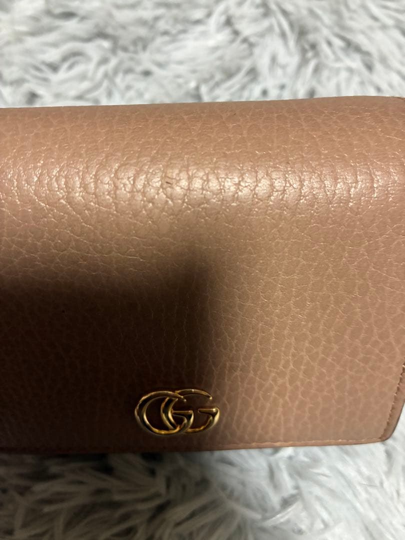 GUCCI ダブルG バイカラー　ミディアムウォレット