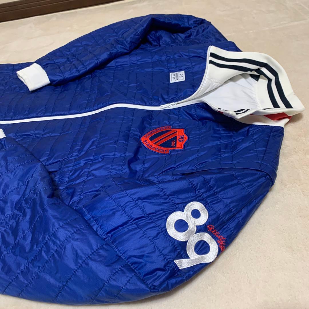 m*i様 PEARLY GATES リバーシブル中綿ジャケット／ベスト、白／青、