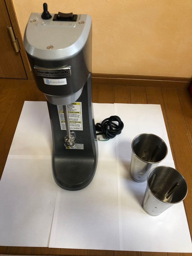 動作品　ハミルトンビーチ　ドリンクミキサー　カップ2個付