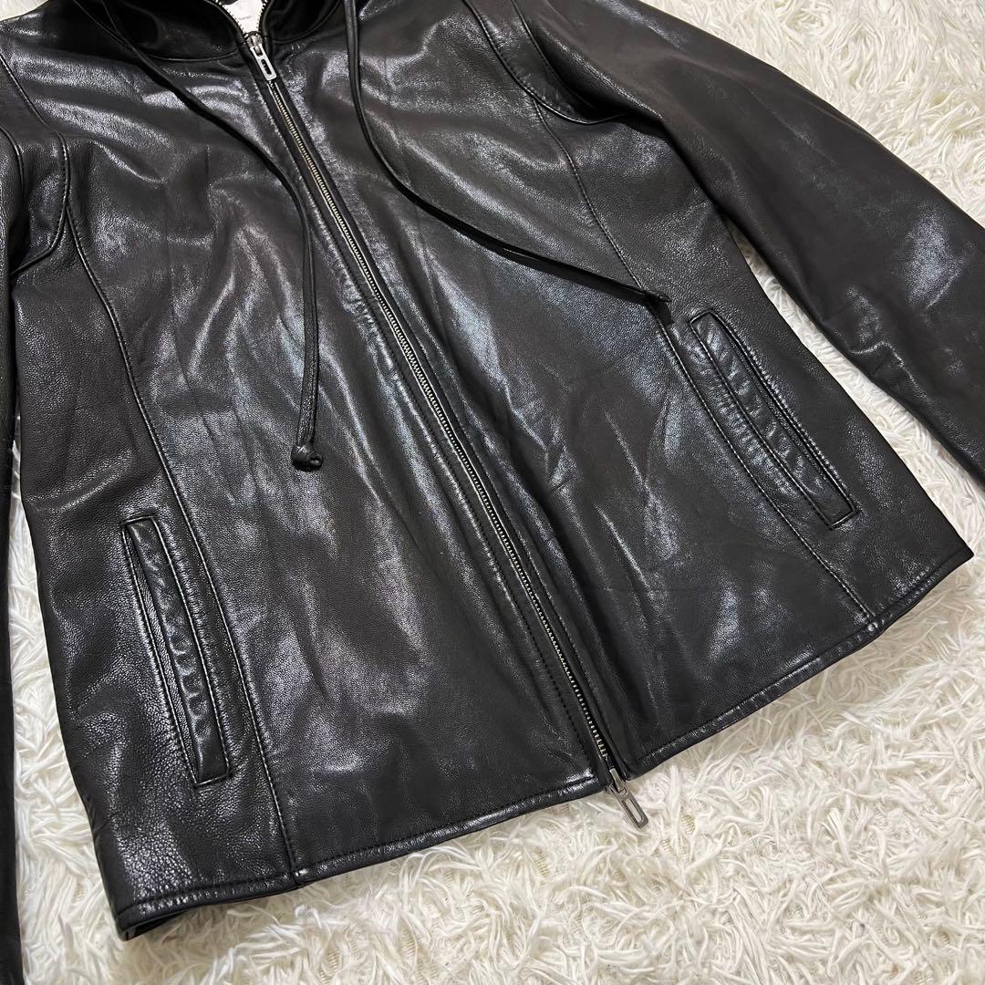 【希少XL】DOMENICO+SAVIOレザージャケット 亀梨着用　本革　フード