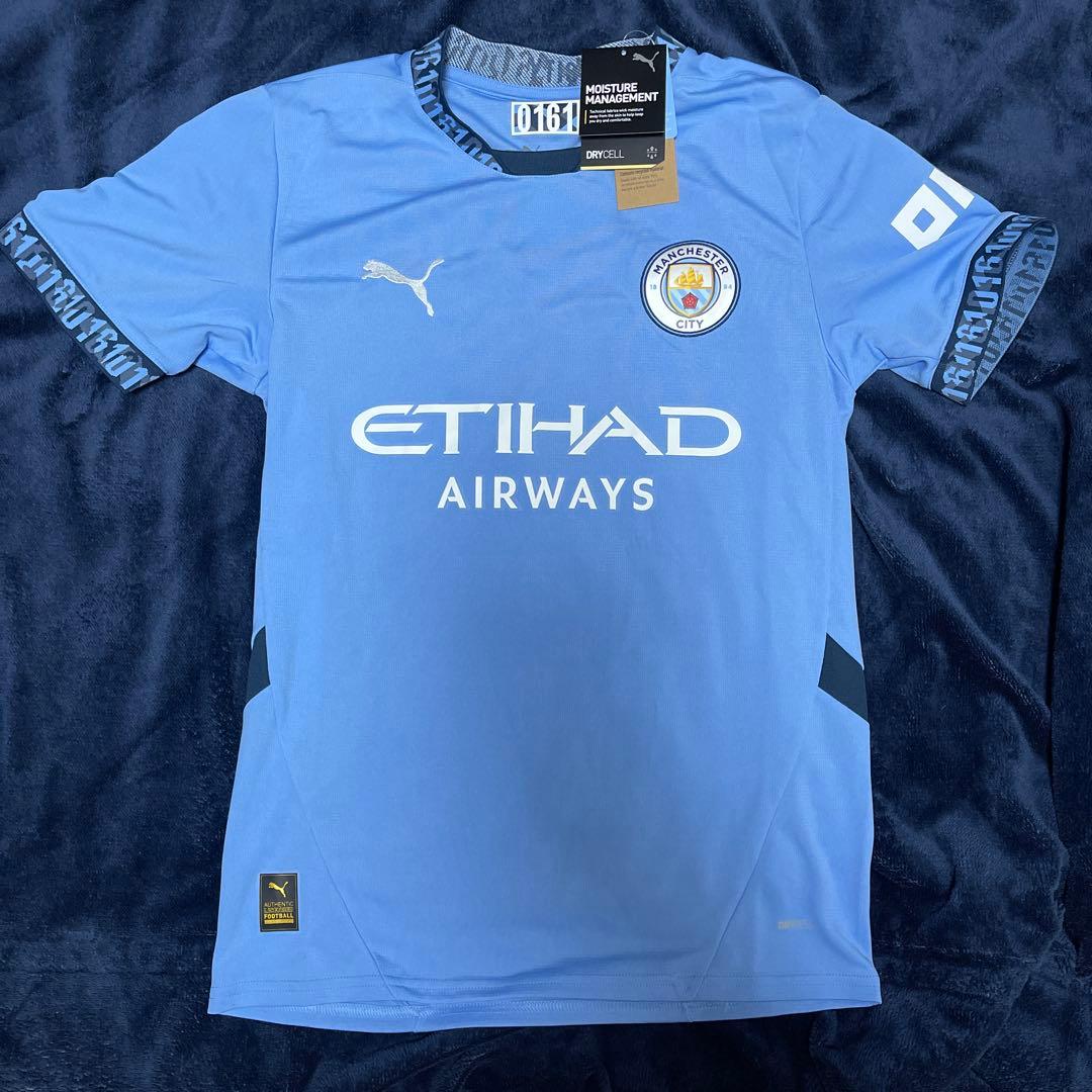 kamo 新品袋入り　マンチェスター・シティ Puma ジャージ ブルー