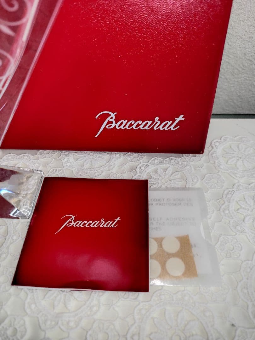 新品未使用、お値下げしました バカラ、花瓶、ギンコ 超希少品、