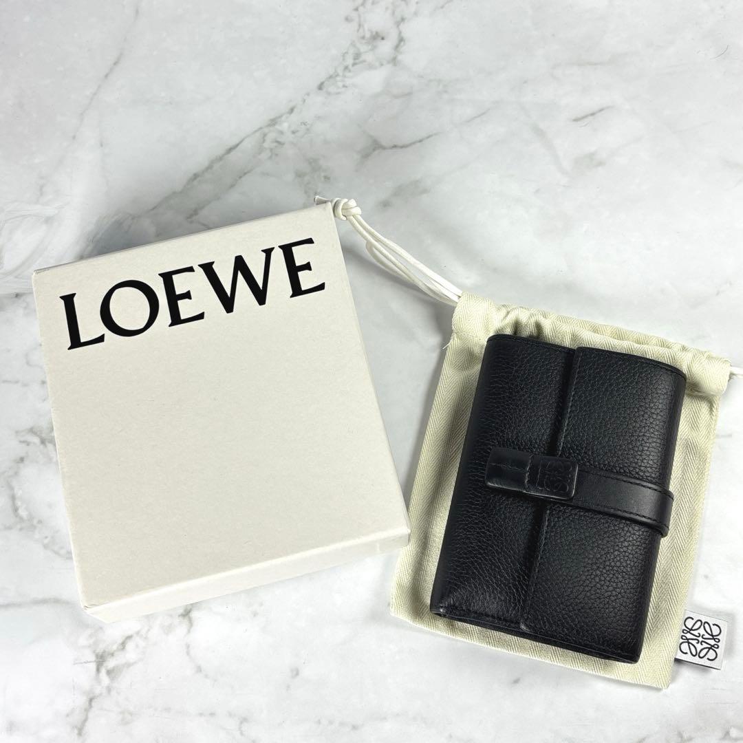 美品✨️LOEWE ロエベ 三つ折り財布 バーティカルウォレット 財布