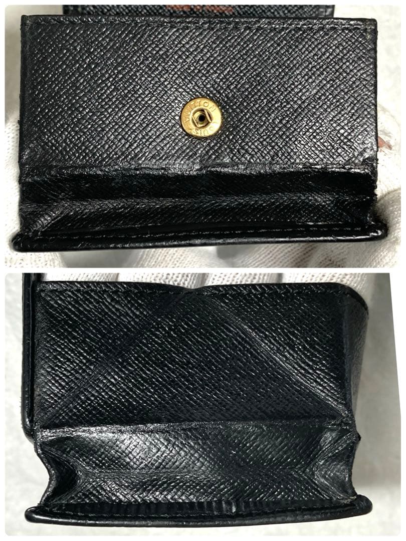 ルイヴィトン　エピ　ポルトモネ　ボワット　ケース　ブラック