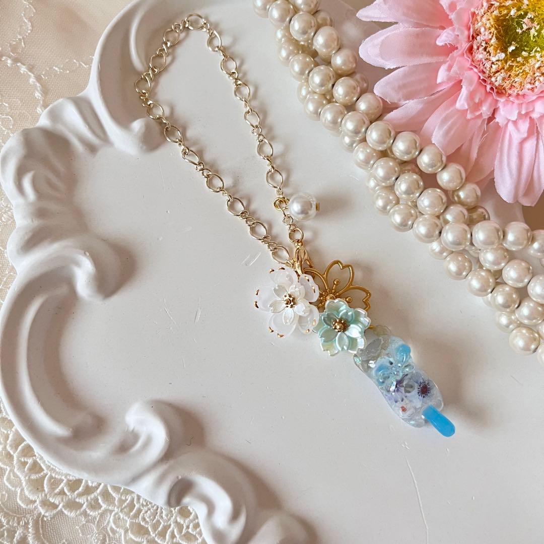 ฅ❤️ 猫　ねこ　レジン　チャーム　さくら　バックチャーム　ハンドメイド