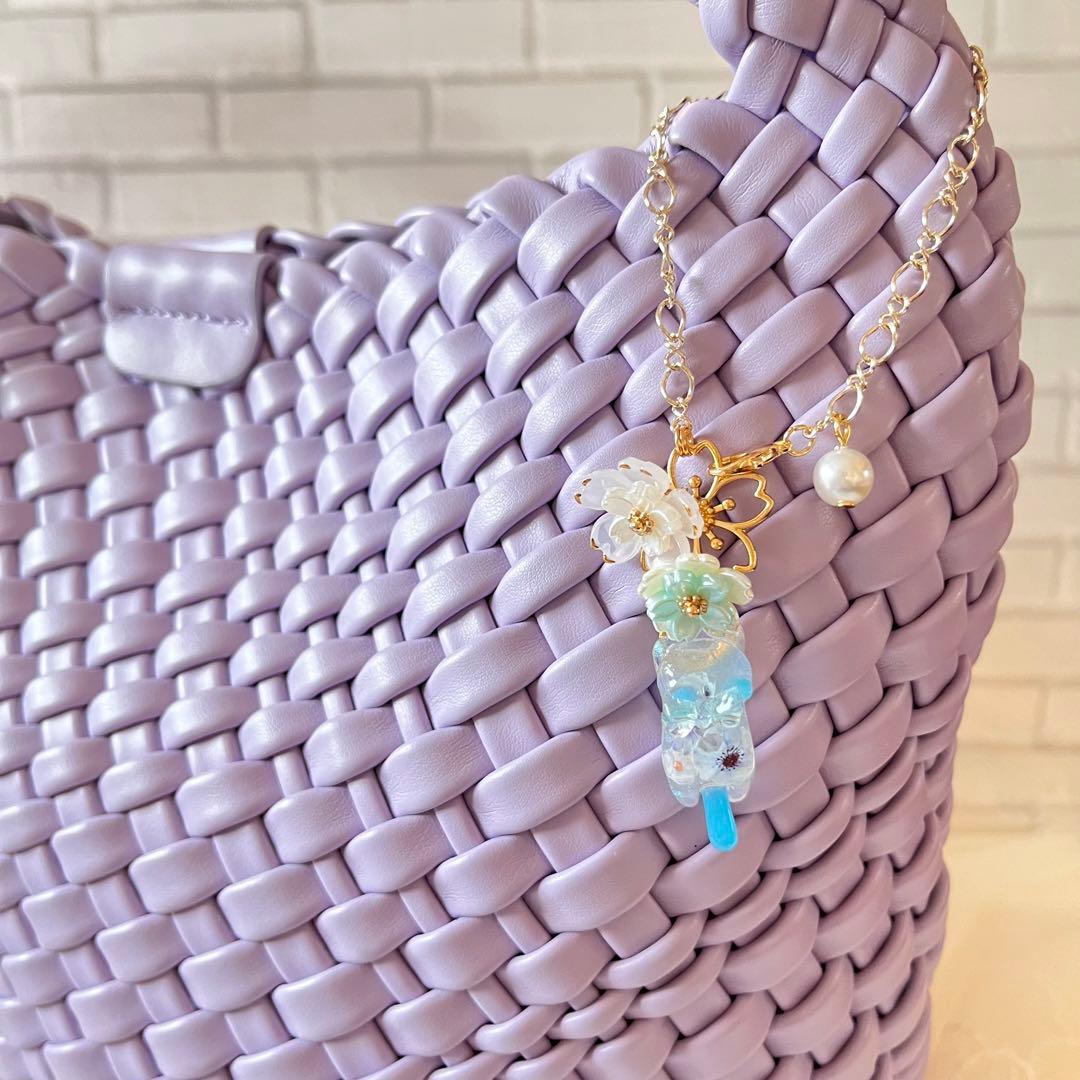 ฅ❤️ 猫　ねこ　レジン　チャーム　さくら　バックチャーム　ハンドメイド